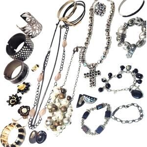 *15* 2LB 4OZ Stones Beads Chains Necklaces Bracelets Earrings Rings Jewelry Lot